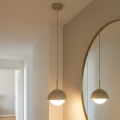 BRILAGI - Tyylikäs riippuvalaisin johdolla COSMO 1xE27/60W/230V Ø 18 cm beige/kulta