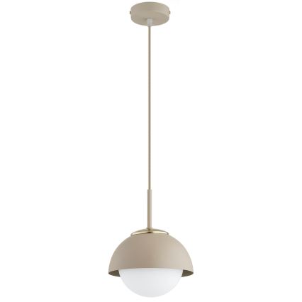 Brilagi - Tyylikäs riippuvalaisin johdolla COSMO 1xE27/60W/230V Ø 18 cm beige/kulta