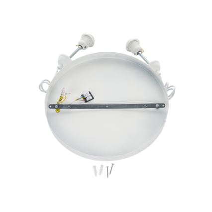 Brilagi - tyylikäs WABI SABI-riippuvalaisin kaapelilla, 2xE27/40W/230V, halkaisija 45 cm, valkoinen