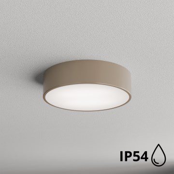 Brilagi - Ulkokattovalo anturilla CLARE 2xE27/48W/230V halkaisija 30 cm IP54 beige