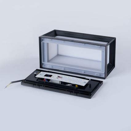 Brilagi - LED-ulkoseinävalaisin liiketunnistimella PARKER LED/12W/230V musta IP44