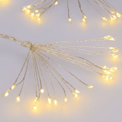 Brilagi - ulkokäyttöinen LED-valoketju 150xLED 5m IP44 lämmin valkoinen ilotulitus