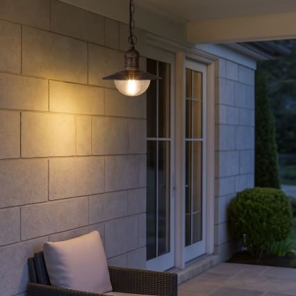 Brilagi - Ulkokäyttöinen riippuvalaisin MOLDE 1xE27/60W IP44 pronssi/patina