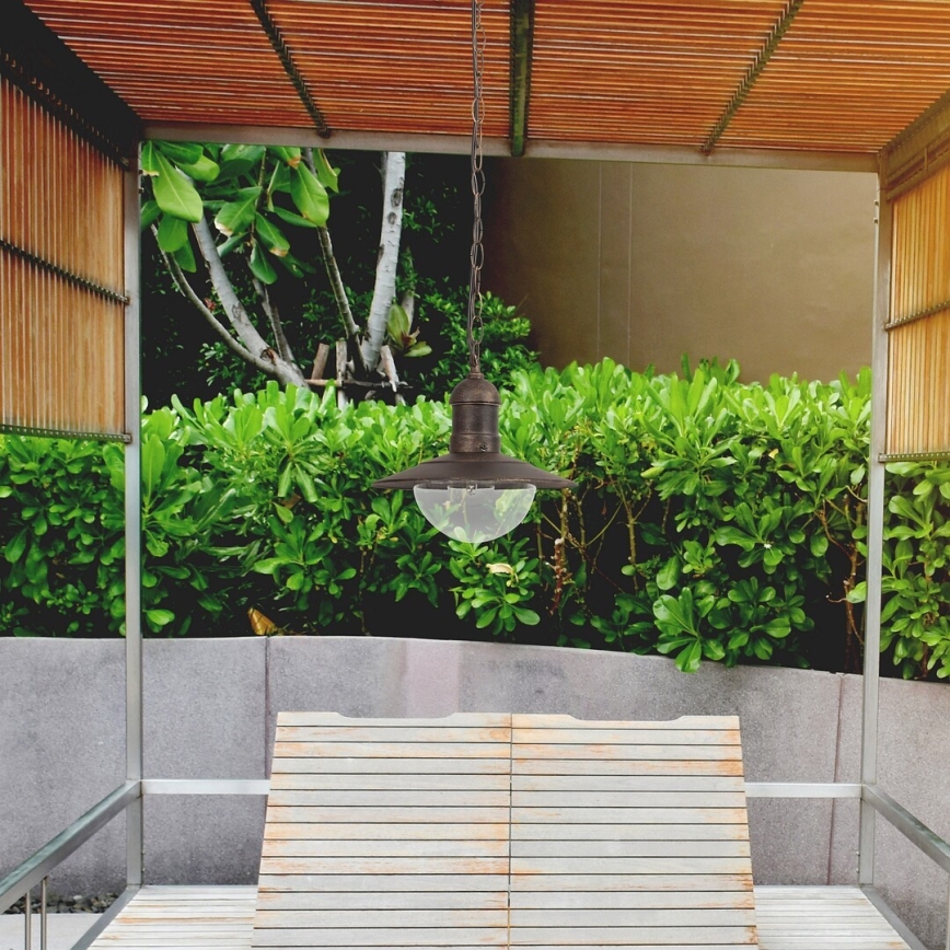 Brilagi - Ulkokäyttöinen riippuvalaisin MOLDE 1xE27/60W IP44 pronssi/patina