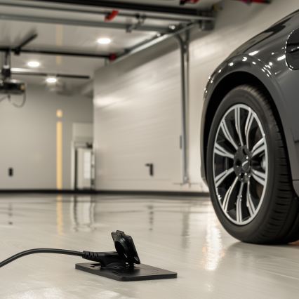 Brilagi – ulkokäyttöön upotettava lattiaan asennettava kaksoispistorasia IP55, musta, suorakulmainen