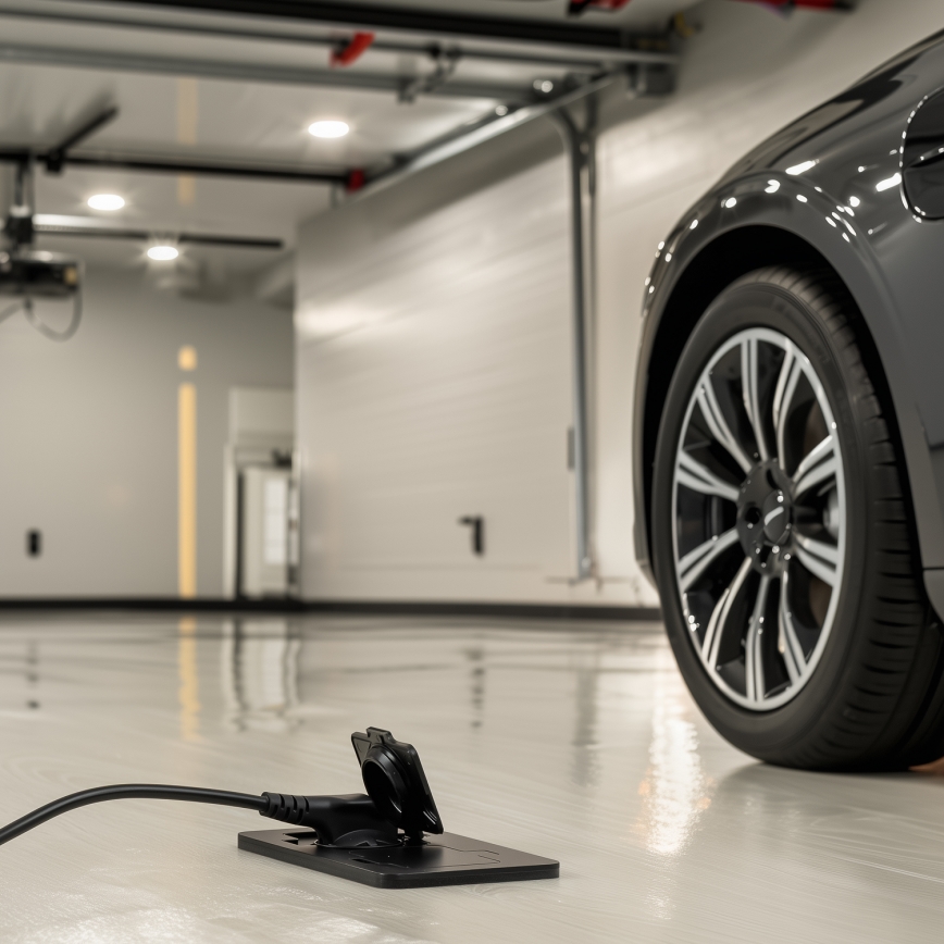 Brilagi – ulkokäyttöön upotettava lattiaan asennettava kaksoispistorasia IP55, musta, suorakulmainen