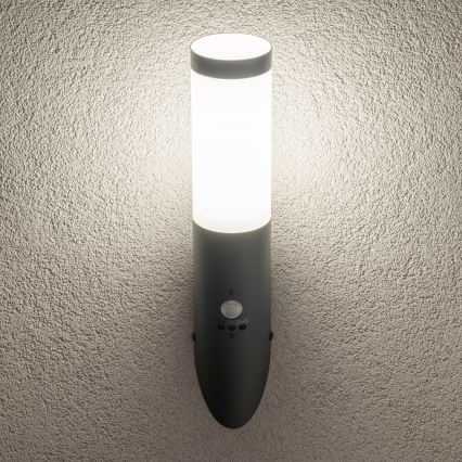 BRILAGI - Ulkoseinävalaisin ELIA liiketunnistimella 1xE27/20W/230V IP44 antrasiitti