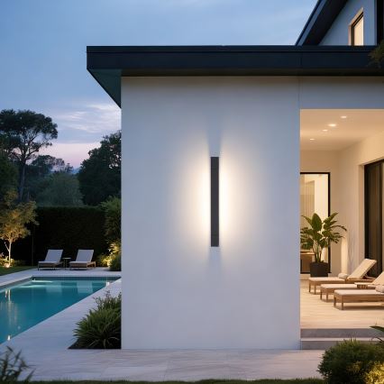 Brilagi - LED-ulkovalaisin AQUA LINE LED/12W/230V 45 cm IP44 antrasiitti CRI 90