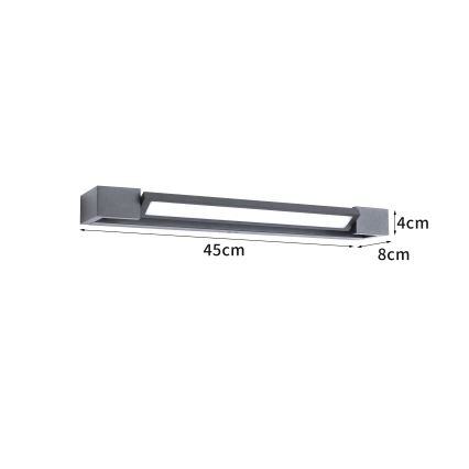 Brilagi - LED-ulkovalaisin AQUA LINE LED/12W/230V 45 cm IP44 antrasiitti CRI 90