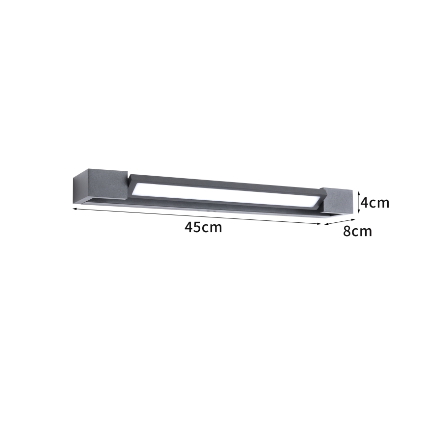 Brilagi - LED-ulkovalaisin AQUA LINE LED/12W/230V 45 cm IP44 antrasiitti CRI 90
