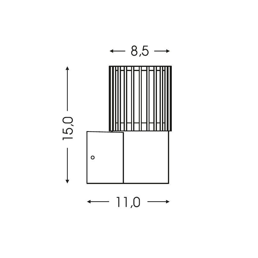 BRILAGI - Ulkoseinävalaisin ARMOR 1xGU10/35W/230V IP44 ruskea