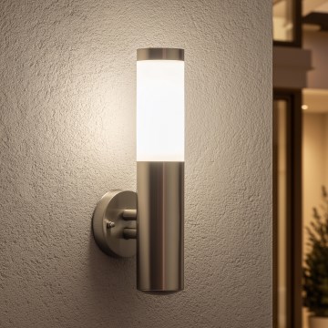 BRILAGI - Ulkoseinävalaisin ELIA 1xE27/20W/230V IP44 mattakromi