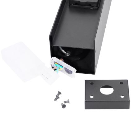 Brilagi - Ulkoseinävalaisin kahdella SCHUKO-pistorasialla, 1x G9/11W/230V, IP44, musta