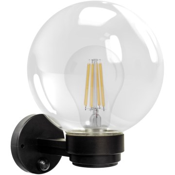 Brilagi - Ulkoseinävalaisin liiketunnistimella HARBOR 1xE27/40W/230V IP33 musta/kirkas