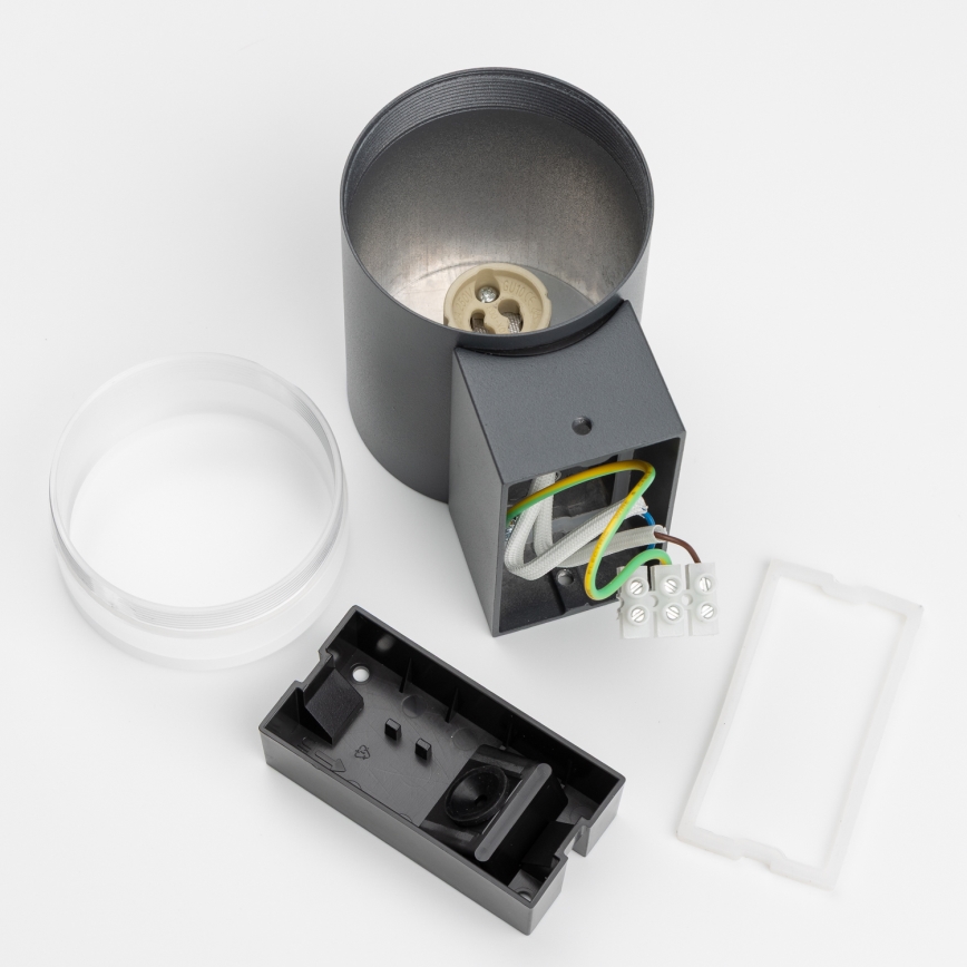 Brilagi - Ulkoseinävalaisin MATERA 1xGU10/30W/230V antrasiitti IP54