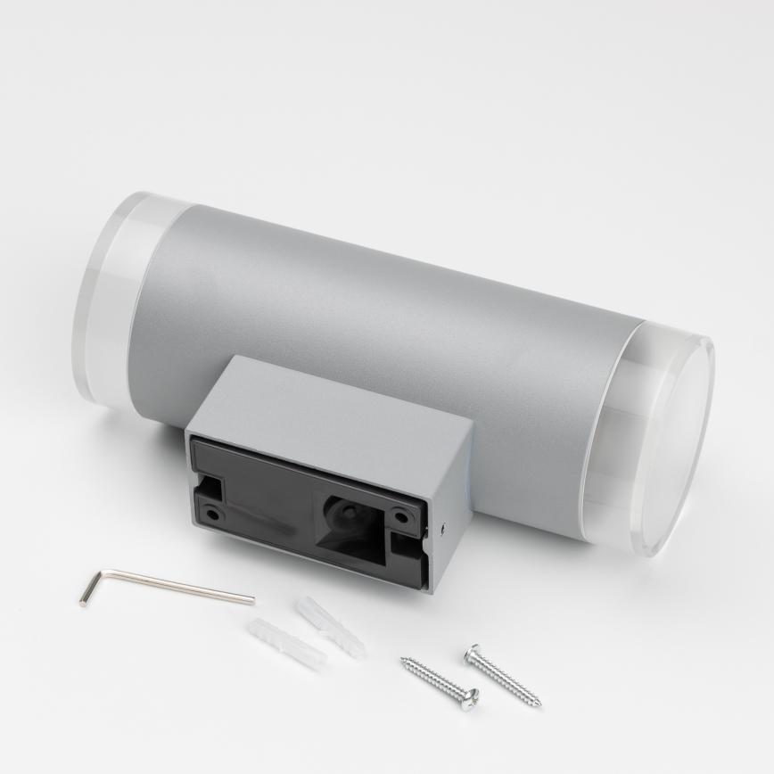 Brilagi - Ulkoseinävalaisin MATERA 2xGU10/30W/230V harmaa IP54