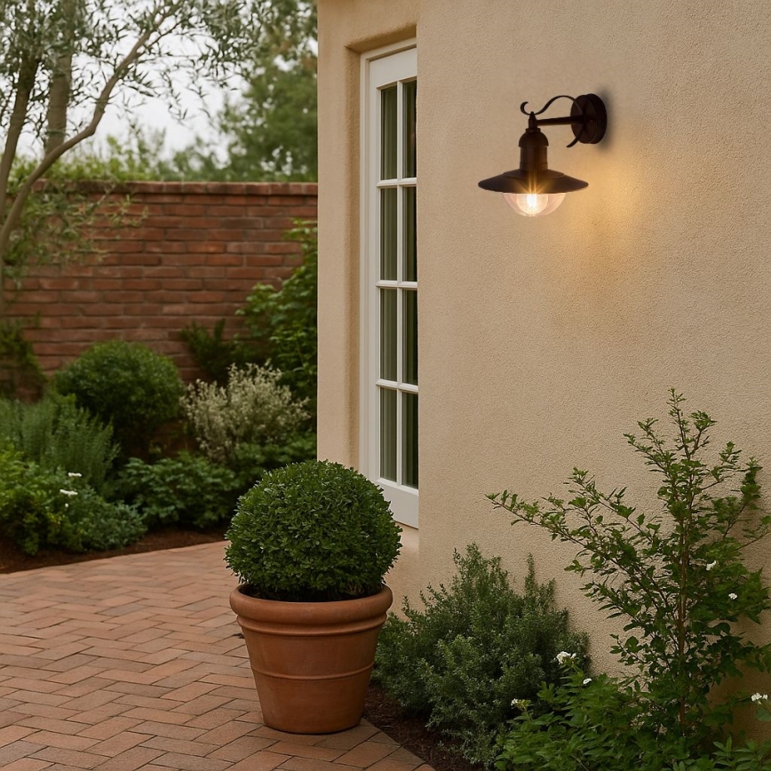 Brilagi - Ulkoseinävalaisin MOLDE 1xE27/60W/230V IP44 musta