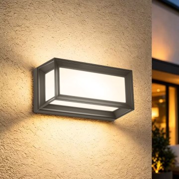 Brilagi - Ulkoseinävalaisin PARKER 1xE27/60W/230V antrasiitti IP44