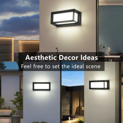 Brilagi - Ulkoseinävalaisin PARKER 1xE27/60W/230V musta IP44