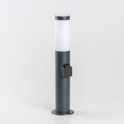BRILAGI - Ulkoseinävalaisin pistorasialla ELIA 1xE27/20W/230V IP44 50 cm antrasiitti