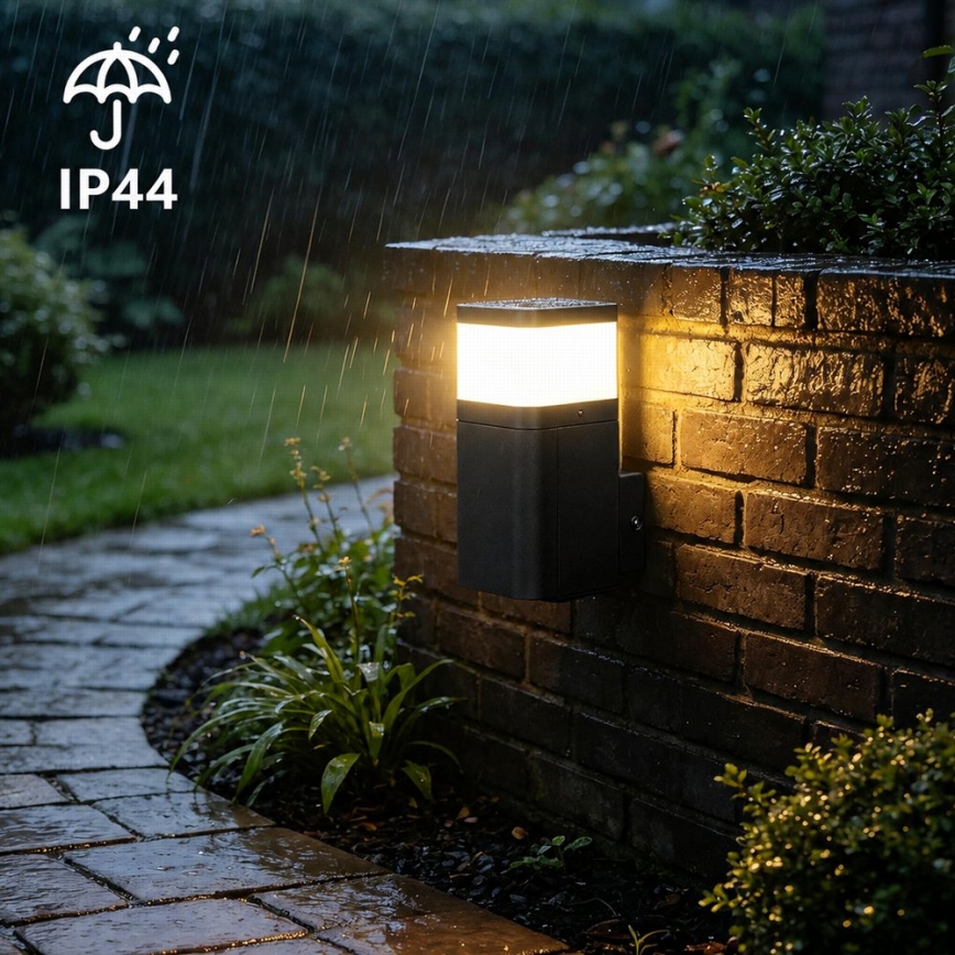 BRILAGI - Ulkoseinävalaisin pistorasialla SCHUKO PILLAR 1xG9/11W/230V IP44 musta