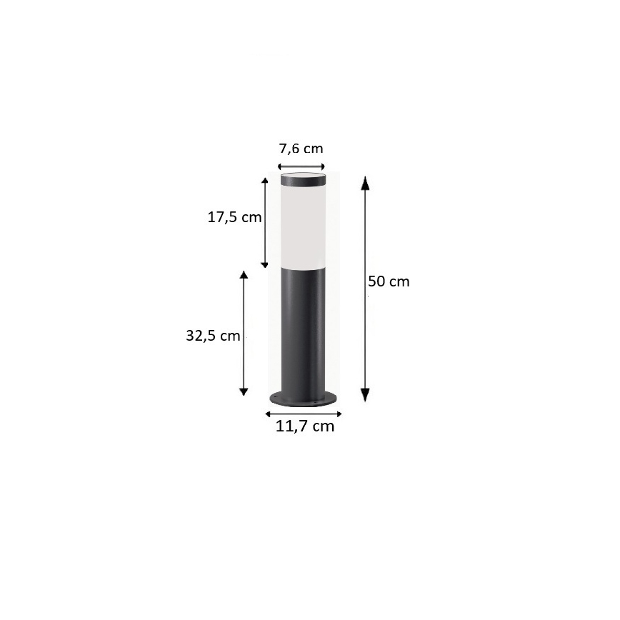BRILAGI - Ulkovalaisin ELIA 1xE27/20W/230V IP44 50 cm antrasiitti