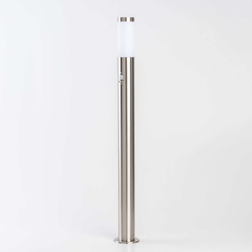 BRILAGI - ELIA ulkovalaisin liiketunnistimella 1xE27/20W/230V IP44 100 cm mattakromi