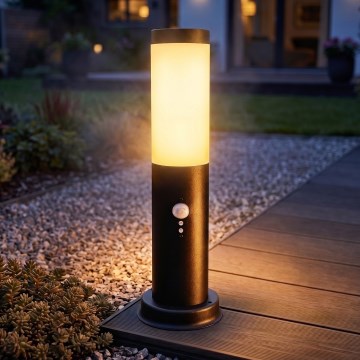 Brilagi - Ulkovalaisin liiketunnistimella NOVA 1xE27/15W/230V 40 cm IP44 musta