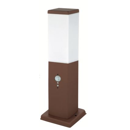 Brilagi - Ulkovalaisin liiketunnistimella NOVA 1xE27/15W/230V 40 cm IP44 ruskea