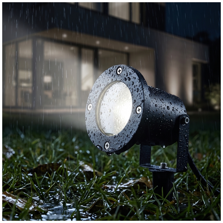 BRILAGI - Ulkovalaisin TERRA 1xGU10/50W/230V IP65 musta