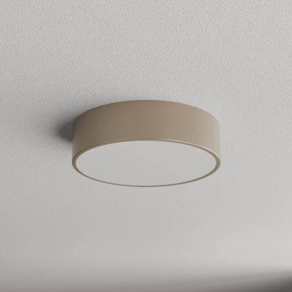 Brilagi - Ulkokattovalo anturilla CLARE 2xE27/48W/230V halkaisija 30 cm IP54 beige