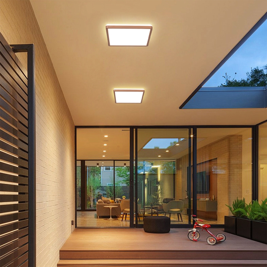 Brilagi - LED-kylpyhuoneen kattovalaisin ULTRA SLIM LED/18W/230V 30x30 cm ruusukulta IP54