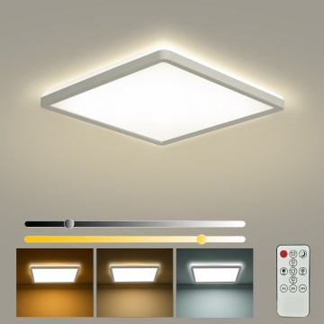 Brilagi - ULTRA SLIM himmennettävä LED-kattovalaisin LED/18W/230V 2700–6500K 30x30 cm valkoinen + kaukosäädin
