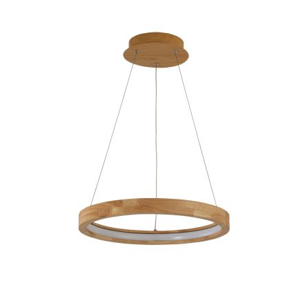 Brilagi - UMEA WOOD LED-riippuvalaisin vaijerilla LED/30W/230V, Ø 40 cm, puu