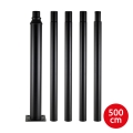 Brilagi - URBAN-metallivarsi ulkovalaisinpylvääseen, 5 m, Ø 58 mm, musta