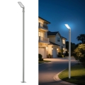 Brilagi - URBANLIGHT LED-katuvalaisin 3 m pylväällä ja nivelellä, LED 50W 230V, harmaa, IP65