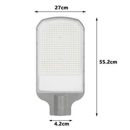 Brilagi - URBANLIGHT LED-ulkovalaisin 200W/230V harmaa IP65
