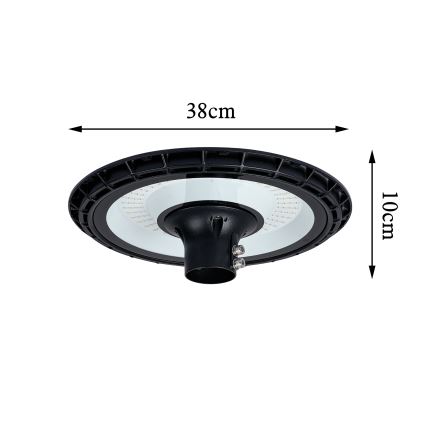 Brilagi - URBANSPARK LED-katuvalaisin 4 m pylväällä, LED/120W/230V, musta, IP65