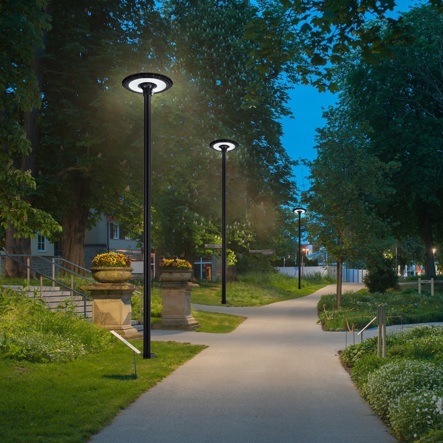 Brilagi - URBANSPARK LED-katuvalaisin 60 W / 230 V, 3 m pylväs, musta, IP65