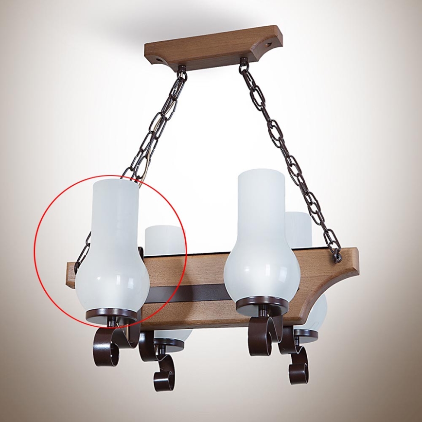 Brilagi - Vaihtolasi kattokruunuun ja seinävalaisimeen TAVERN/COTTAGE E14 210x110 mm valkoinen