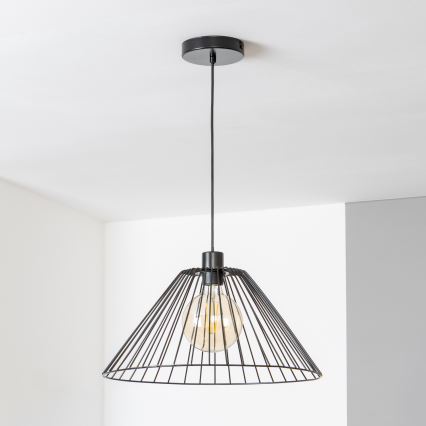 Brilagi - Vaijerikiinnitteinen LED-riippuvalaisin CERIA WIRE 1xE27/40W/230V, halkaisija 45 cm, musta