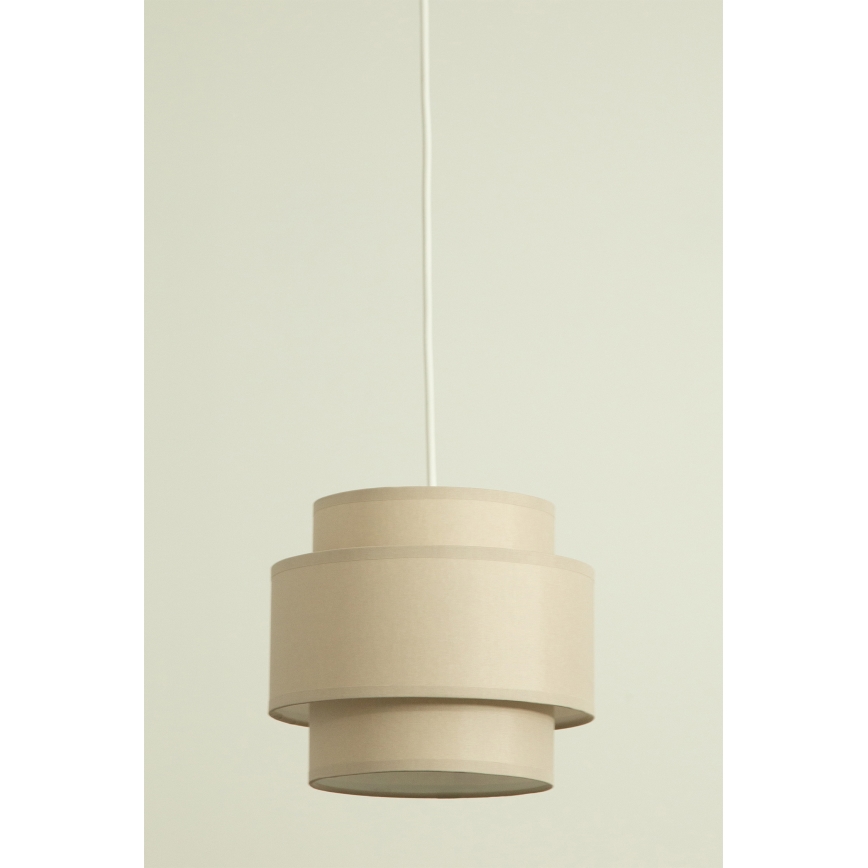 Brilagi - Vaijerilla ripustettava RESNA-riippuvalaisin 2xE27/60W/230V, Ø 30 cm, beige