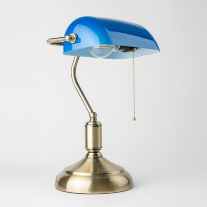 Brilagi - Vara-varjostin BANK OFFICE -pöytävalaisimeen, sininen