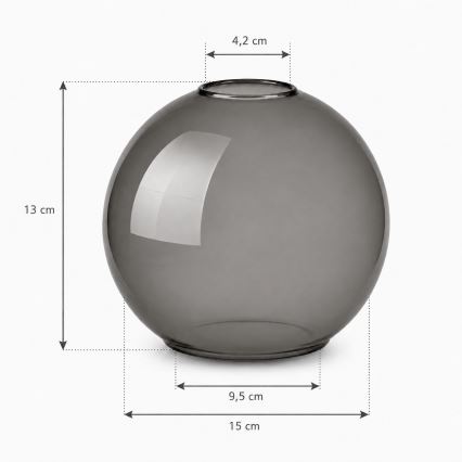 Brilagi - Varalasi DIOR E27, Ø 15 cm, savunharmaa