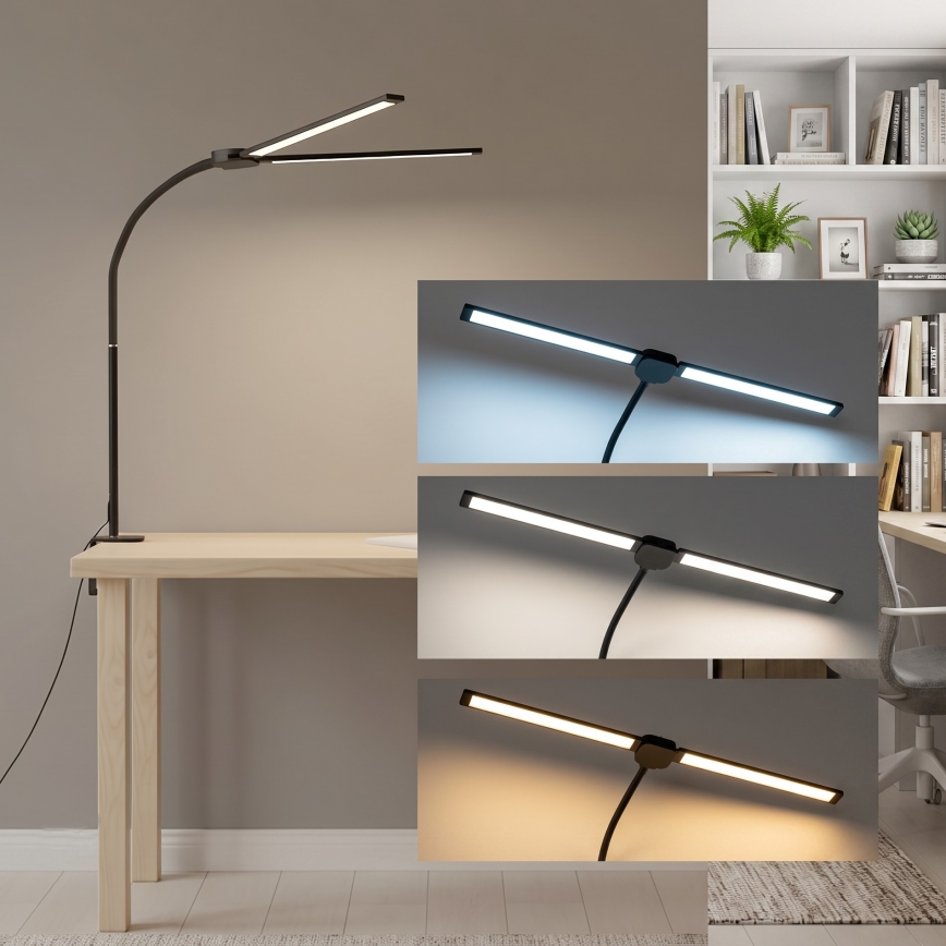 BRILAGI - VARIO himmennettävä USB-LED-pöytälamppu 14W/5V 3000-6000K musta