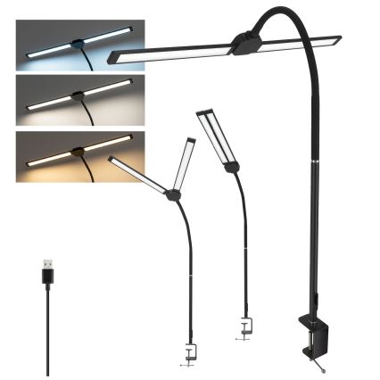 BRILAGI - VARIO himmennettävä USB-LED-pöytälamppu 14W/5V 3000-6000K musta