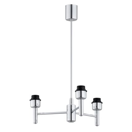 BRILAGI - Varrellinen kattokruunu MONTE 3xE27/60W/230V kermanvärinen/kiiltävä kromi