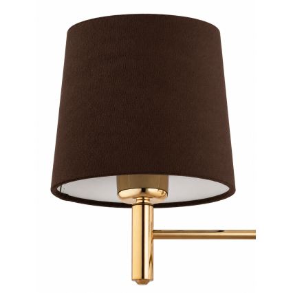 BRILAGI - Varrellinen kattovalaisin MONTE 3xE27/60W/230V ruskea/kulta