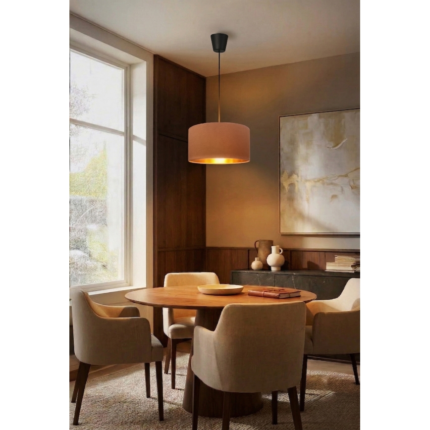 Brilagi - VELVET riippuvalaisin johdolla 1xE27/60W/230V Ø 40 cm beige/kulta