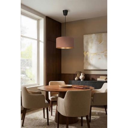 Brilagi - VELVET riippuvalaisin johdolla 1xE27/60W/230V Ø 40 cm beige/kulta